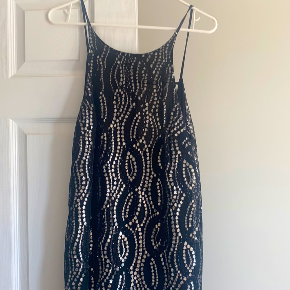 Black and silver dress